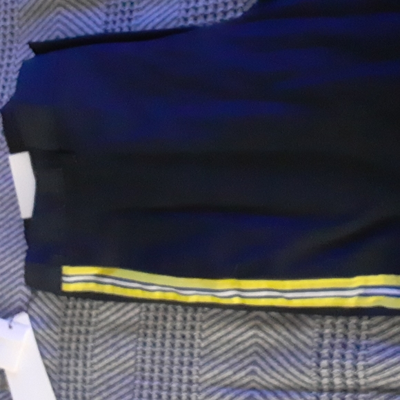Calvin Klein Navy Blue Chinos w/ Yellow,Blue & White Stripes Down Side.NWTs!! - Picture 4 of 5
